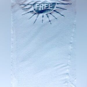 FREE PEOPLE Boho Dolman Short Sleeve Tee In Porcelain Blue Sz M ✨NWT✨